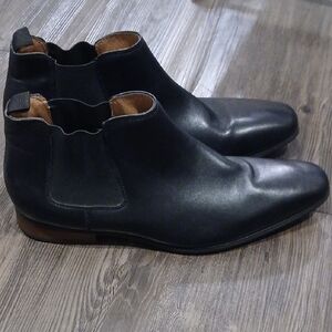 La Milano Mens Black Dress Boots Size 13